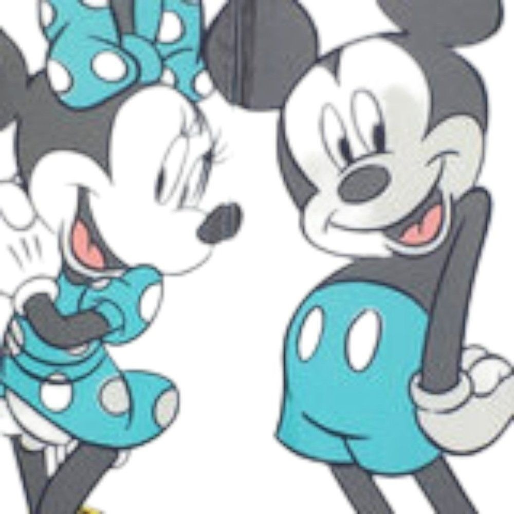 Disney Mickey Minnie Mouse 2 Pack Footed Sleeper Pajamas White Gray 18M New! - Picture 7 of 9
